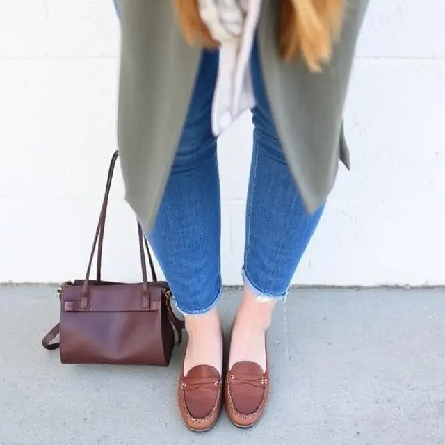Casual weekend outfit with loafers