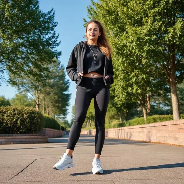 Athleisure outfit with performance runners